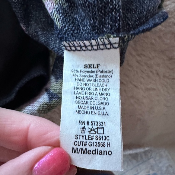 Gilli floral knit pencil skirt. Size M. Fully lined. - Picture 3 of 3